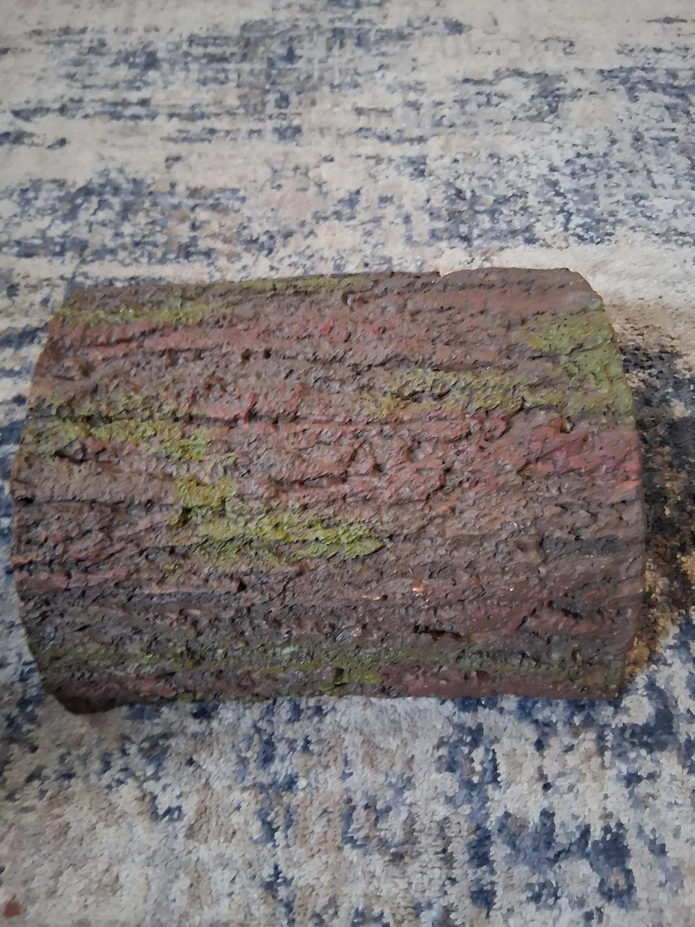 Thrive Reptile Habitat Bark Hide - Brown with Green Accents